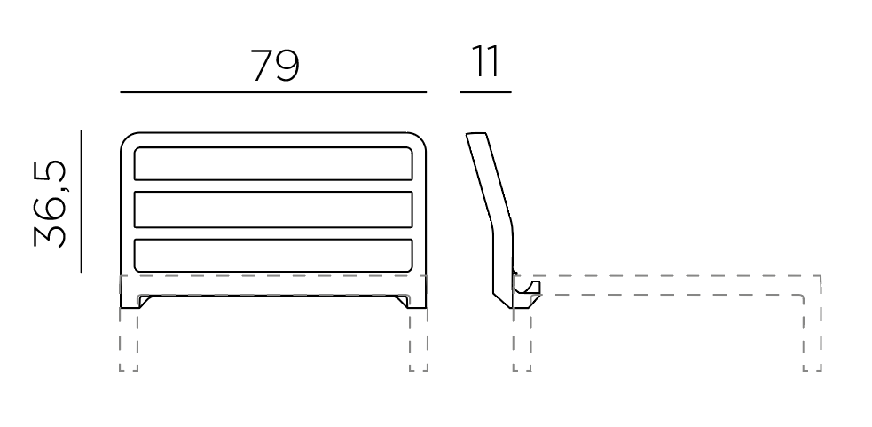 NARDI MAXIMO háttámla