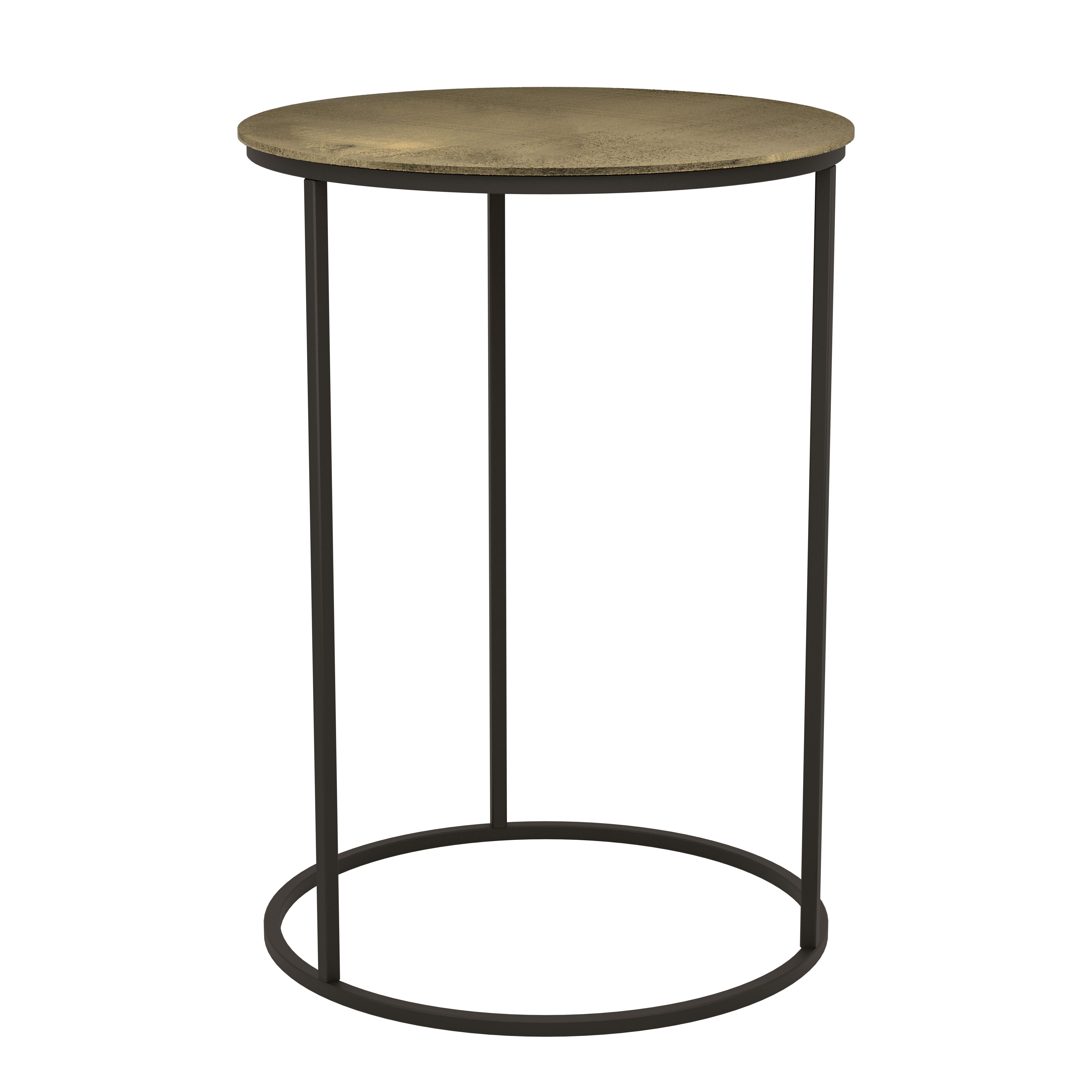 AGHLEAM kerek lerakóasztal bronz