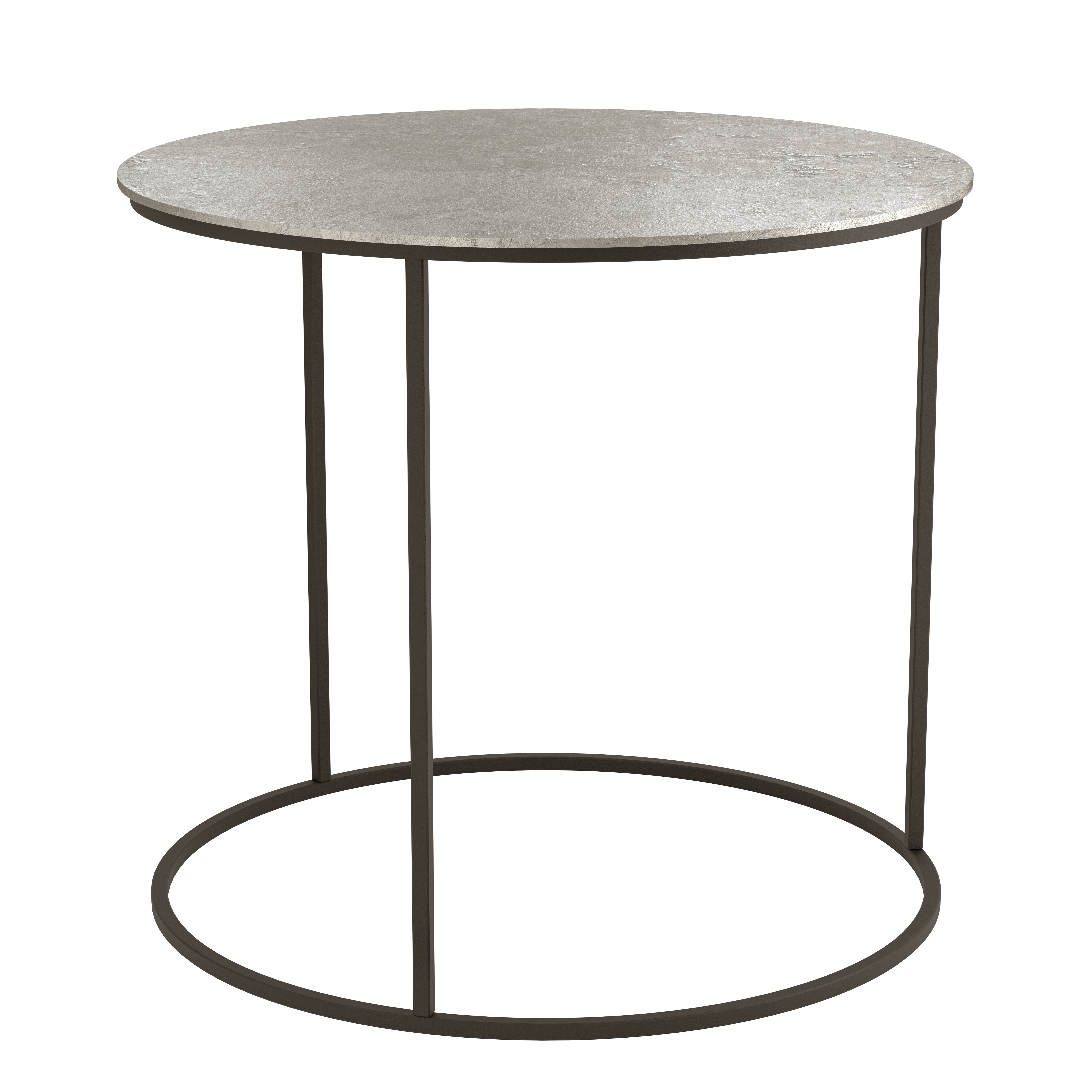 AGHLEAM kerek lerakóasztal nikkel