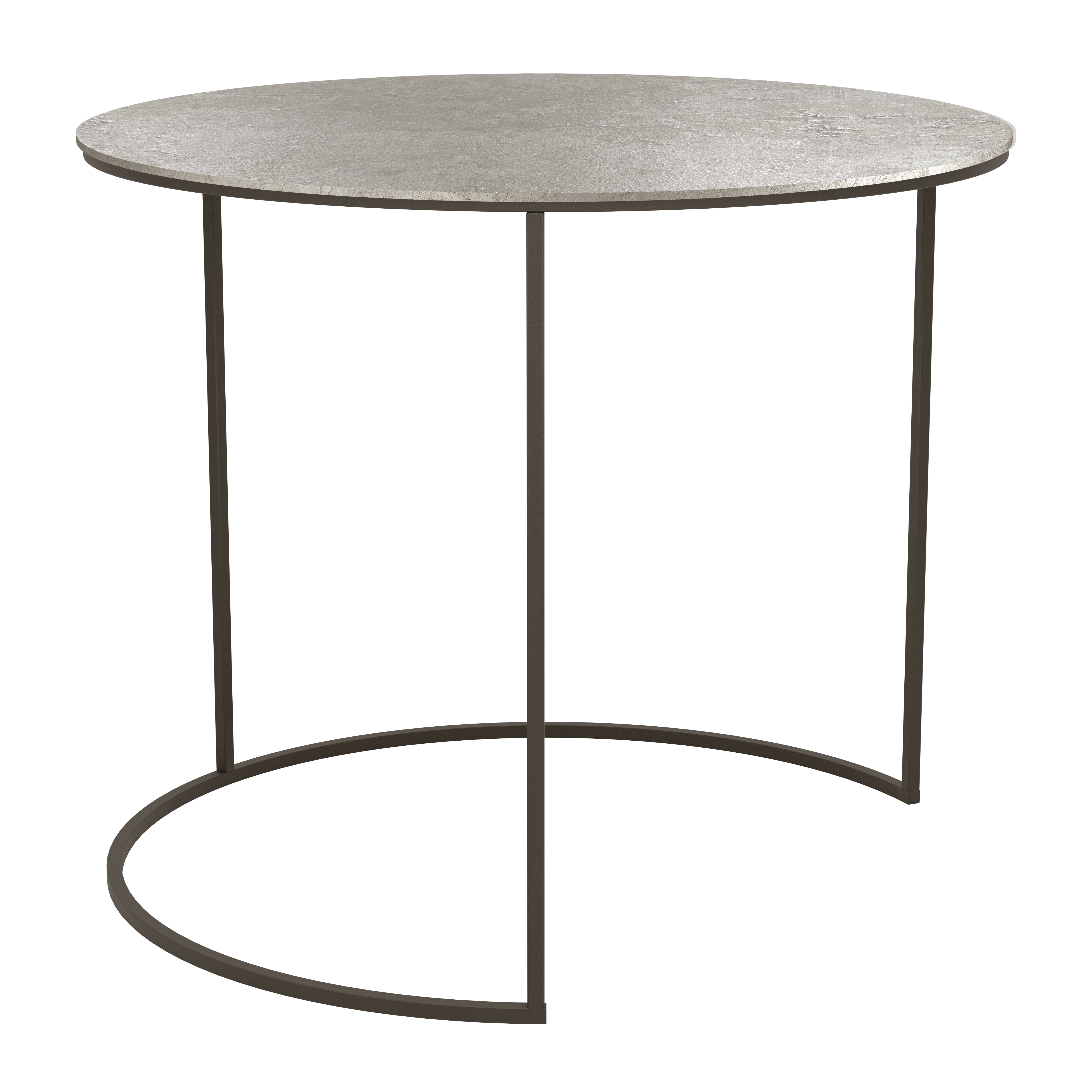 AGHLEAM kerek lerakóasztal nikkel