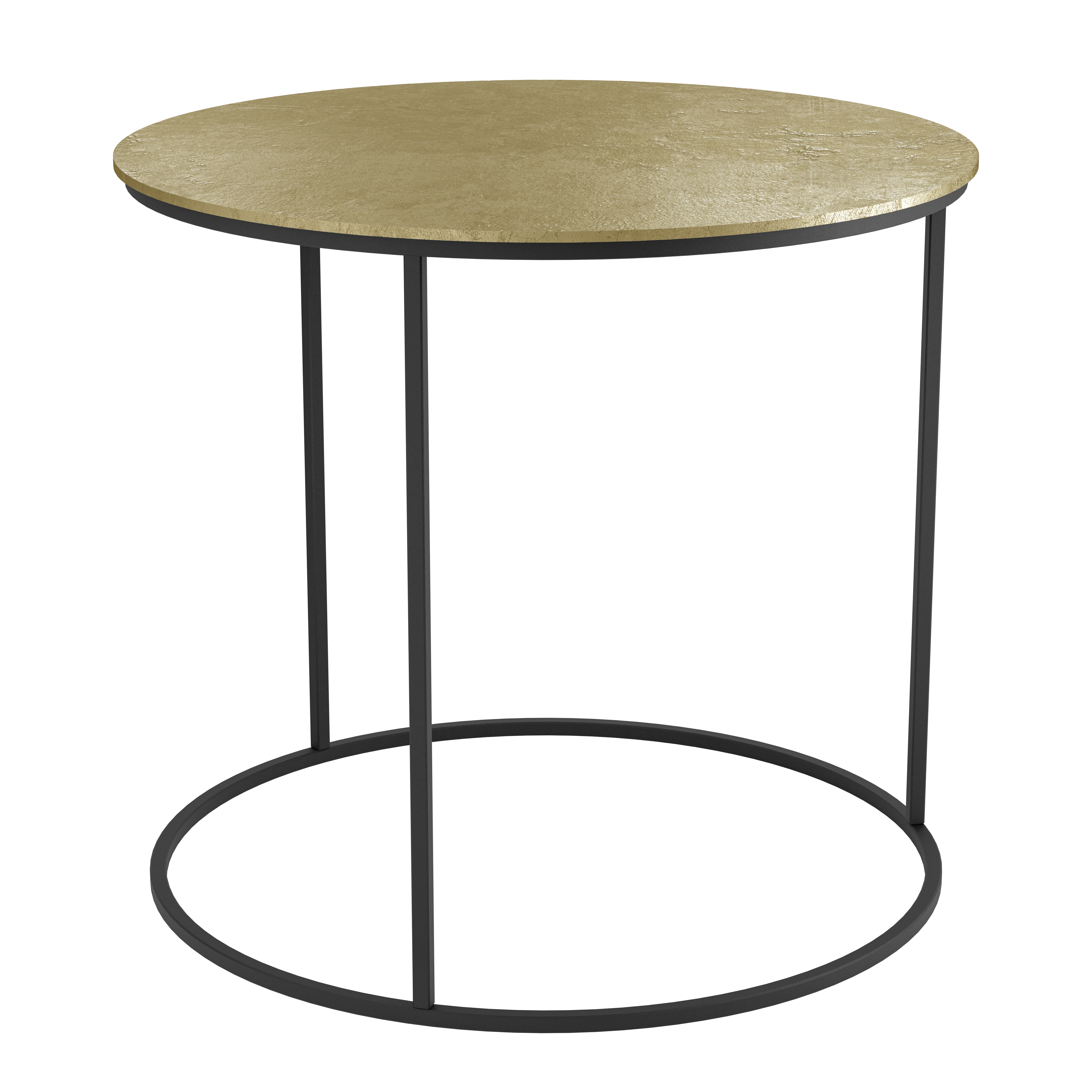 AGHLEAM kerek lerakóasztal arany