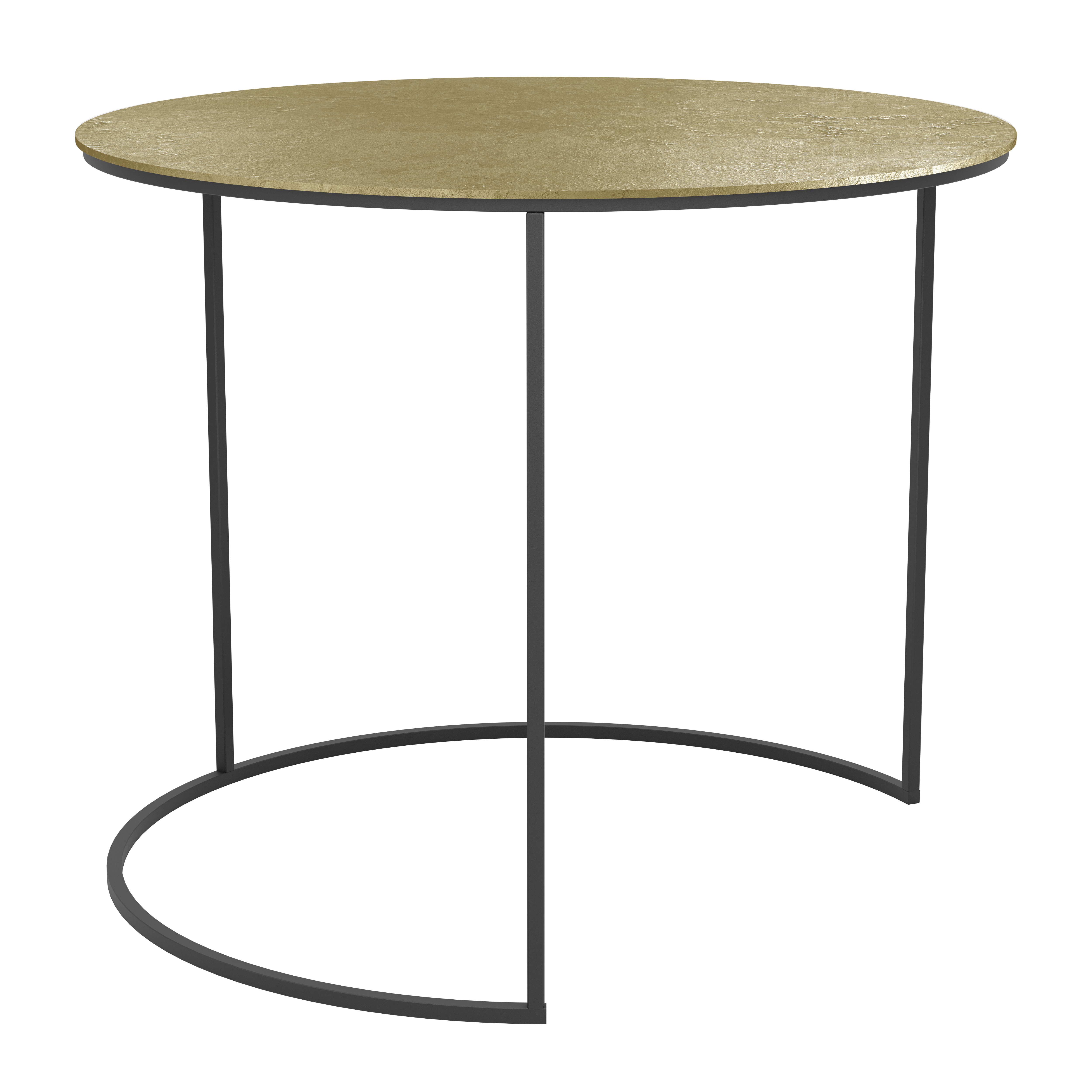 AGHLEAM kerek lerakóasztal arany