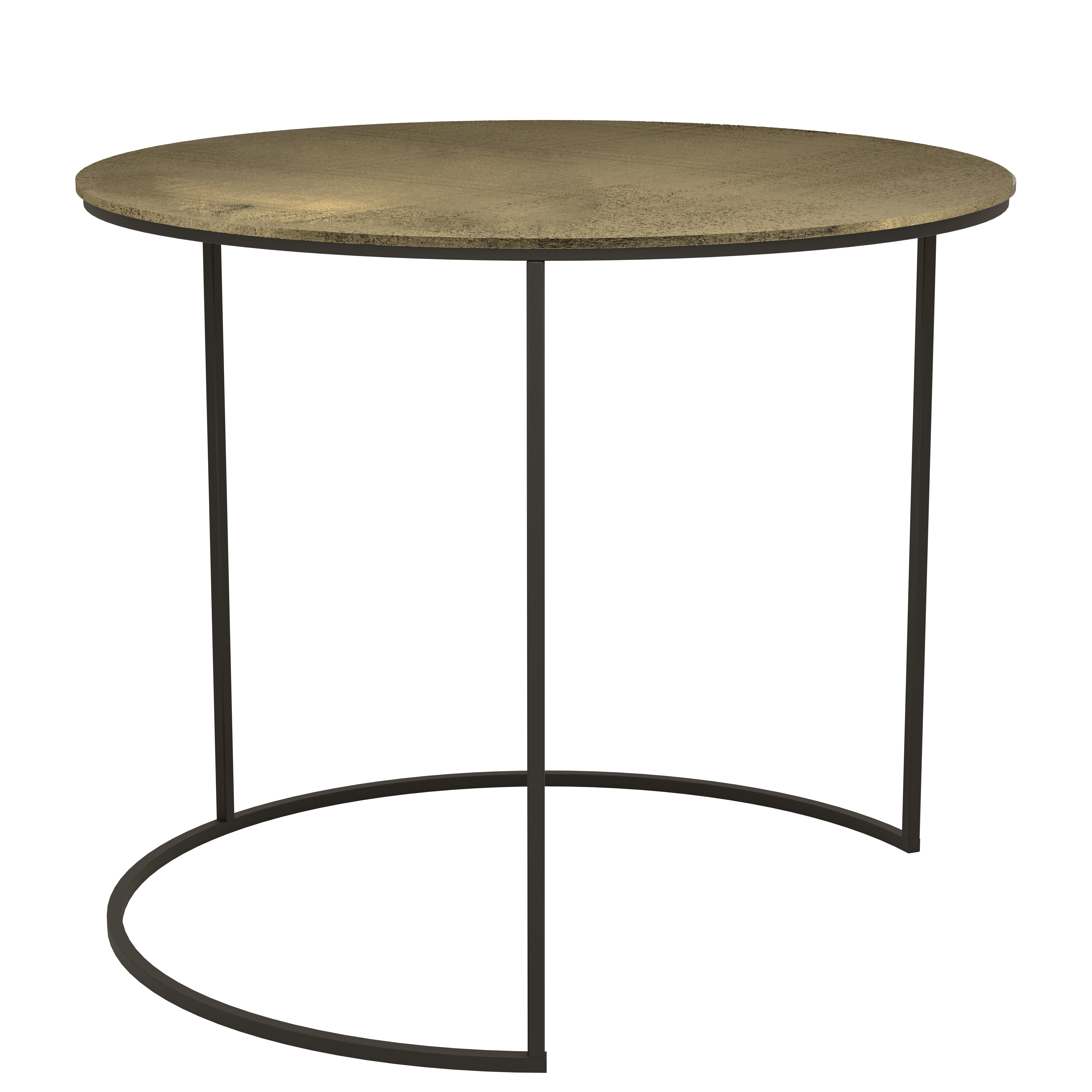 AGHLEAM kerek lerakóasztal bronz