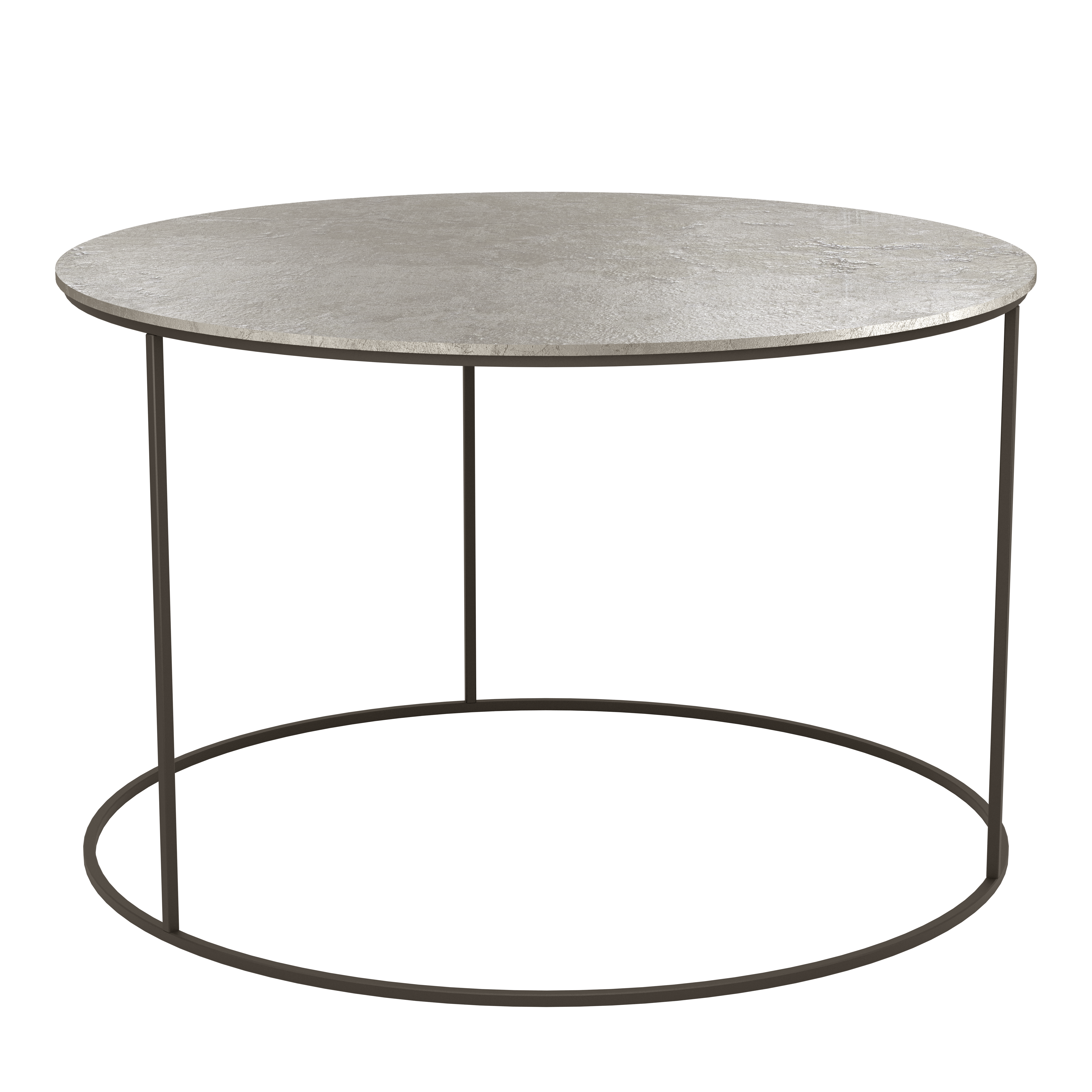 AGHLEAM kerek lerakóasztal nikkel