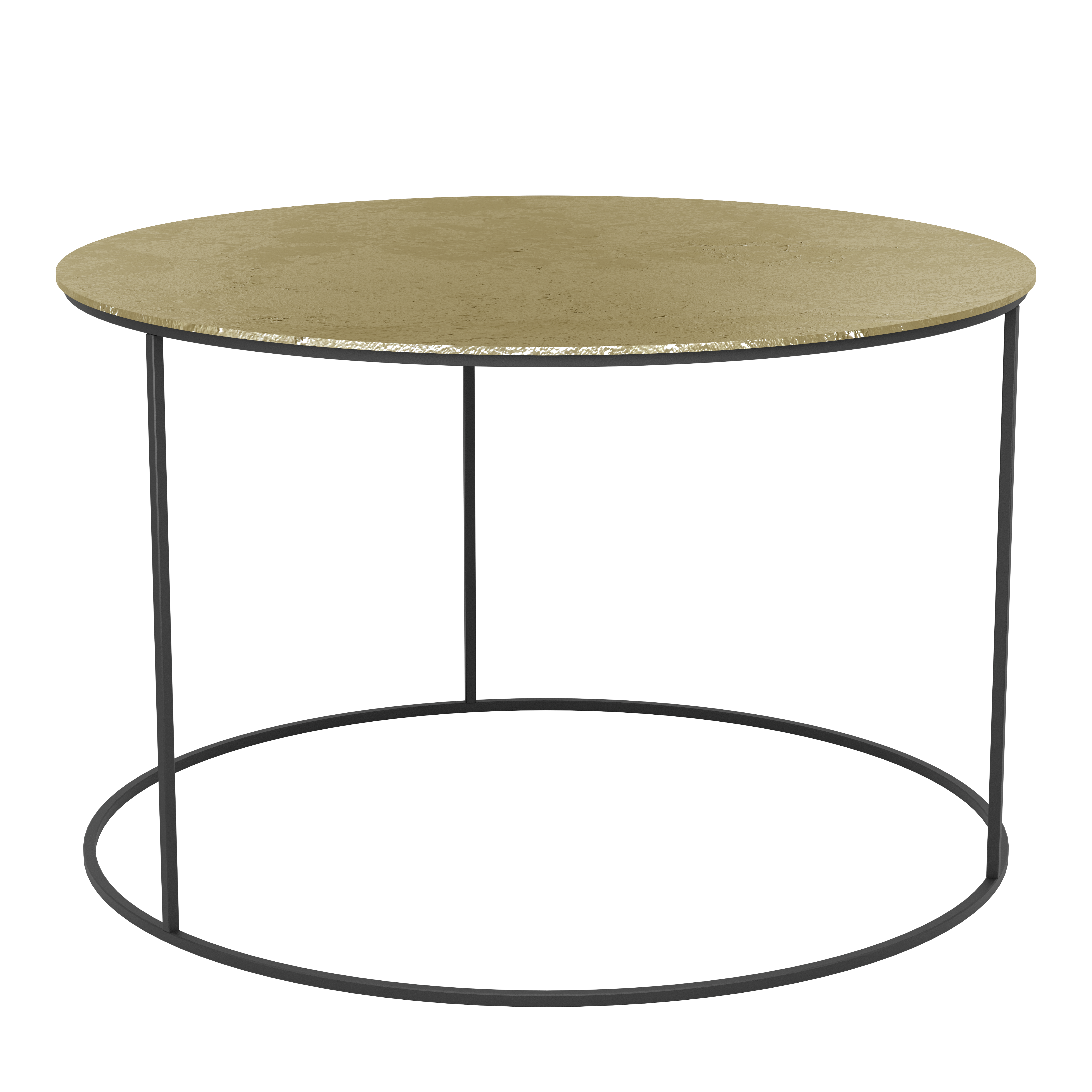 AGHLEAM kerek lerakóasztal arany