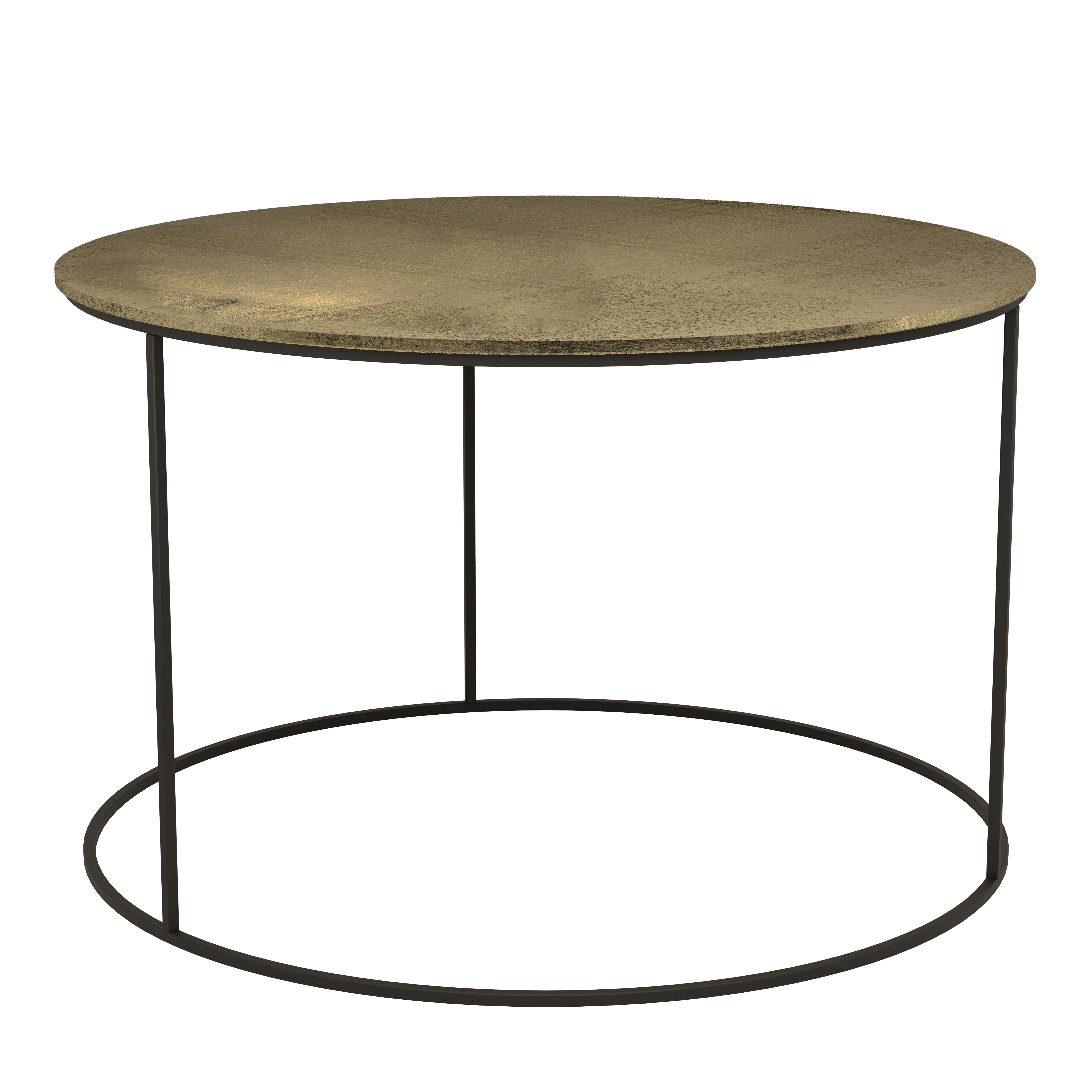 AGHLEAM kerek lerakóasztal bronz