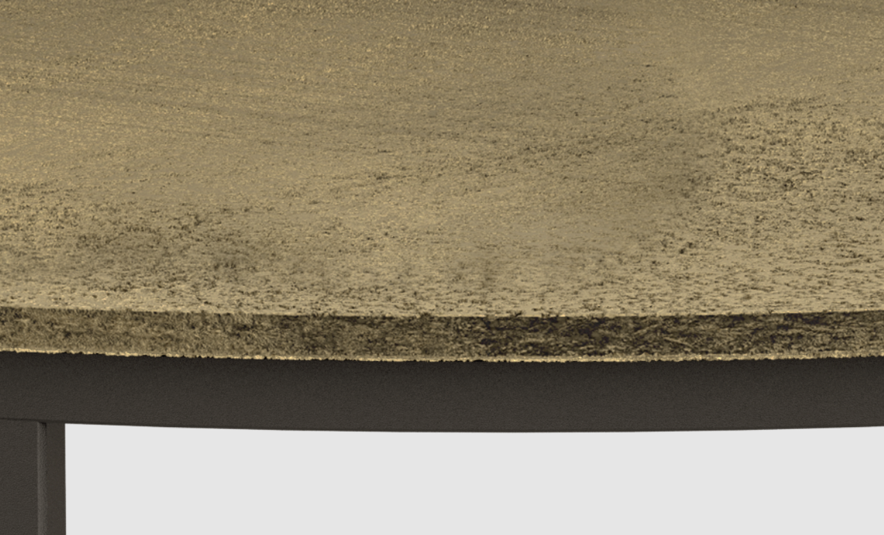 AGHLEAM kerek lerakóasztal bronz