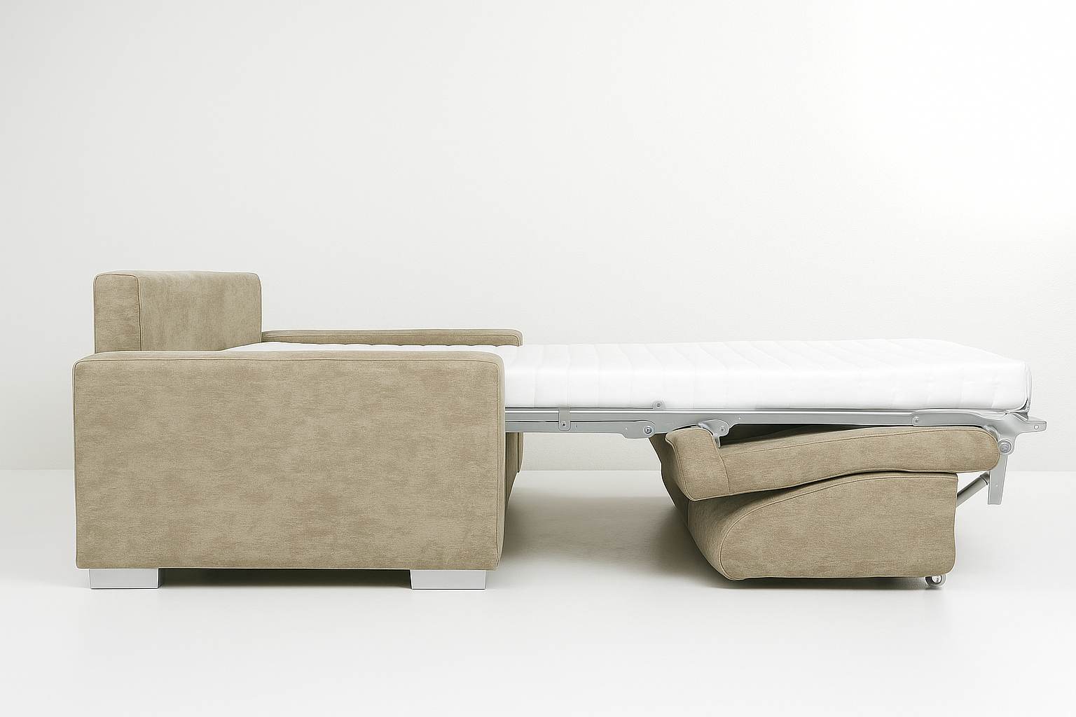 NINA 2,5F fémmechanikás kanapéágy RAKTÁRON! AMMOLITE 902 szövettel