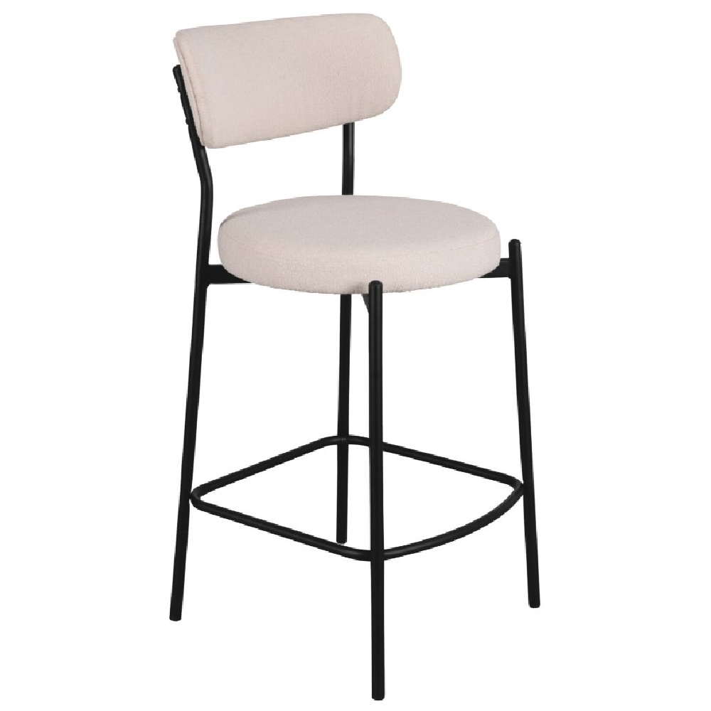 MANIRENJA háttámlás bárszék fehér