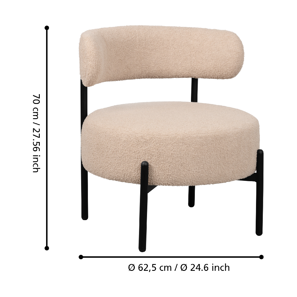 MANIRENJA fotel bézs