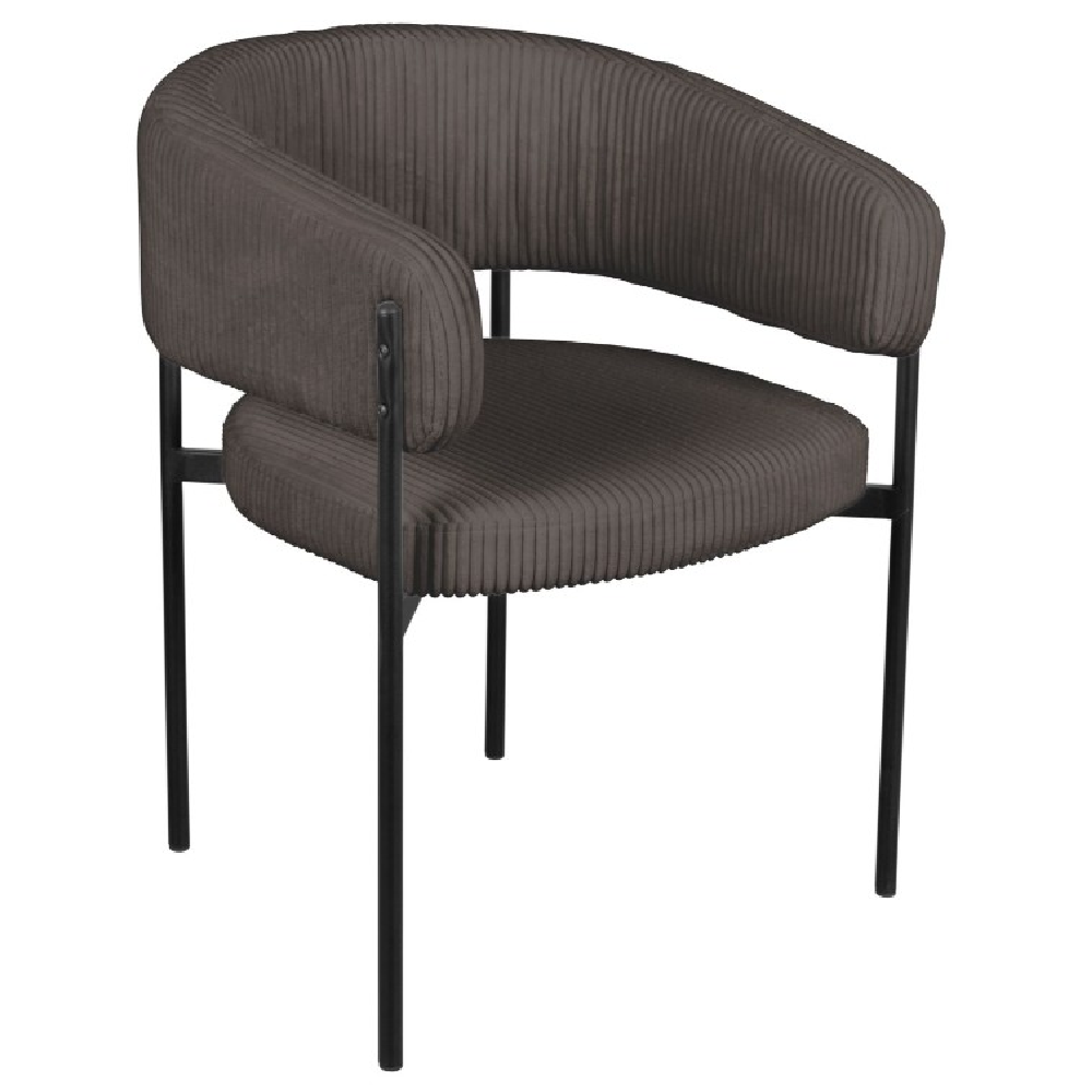 MANIRENJA szék bársony-szürke