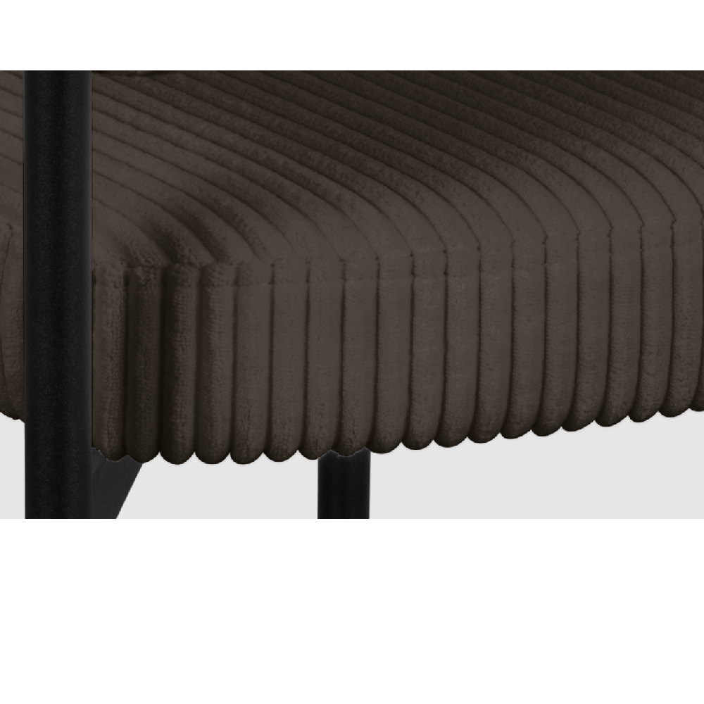 MANIRENJA szék bársony-szürke