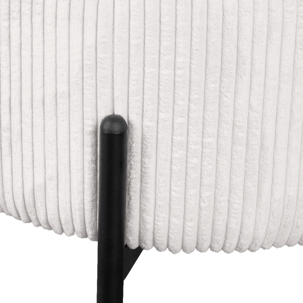 MANIRENJA ülőke bársony-fehér