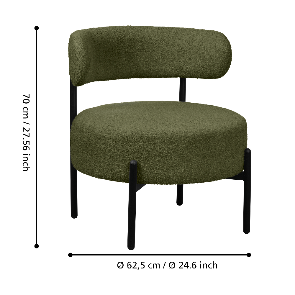 MANIRENJA fotel zöld