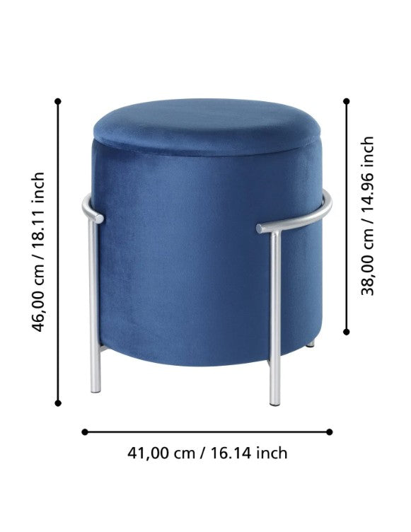 MASHIKE ülőke kék/ezüst