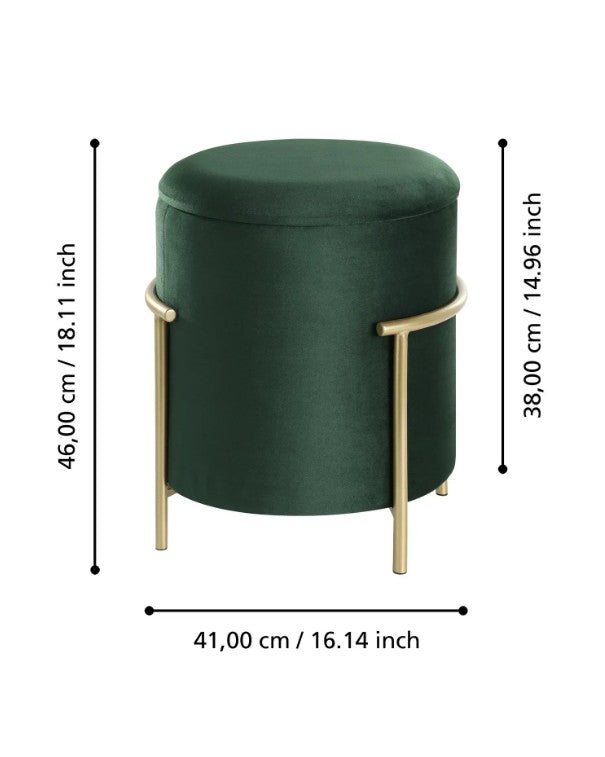 MASHIKE ülőke zöld/arany