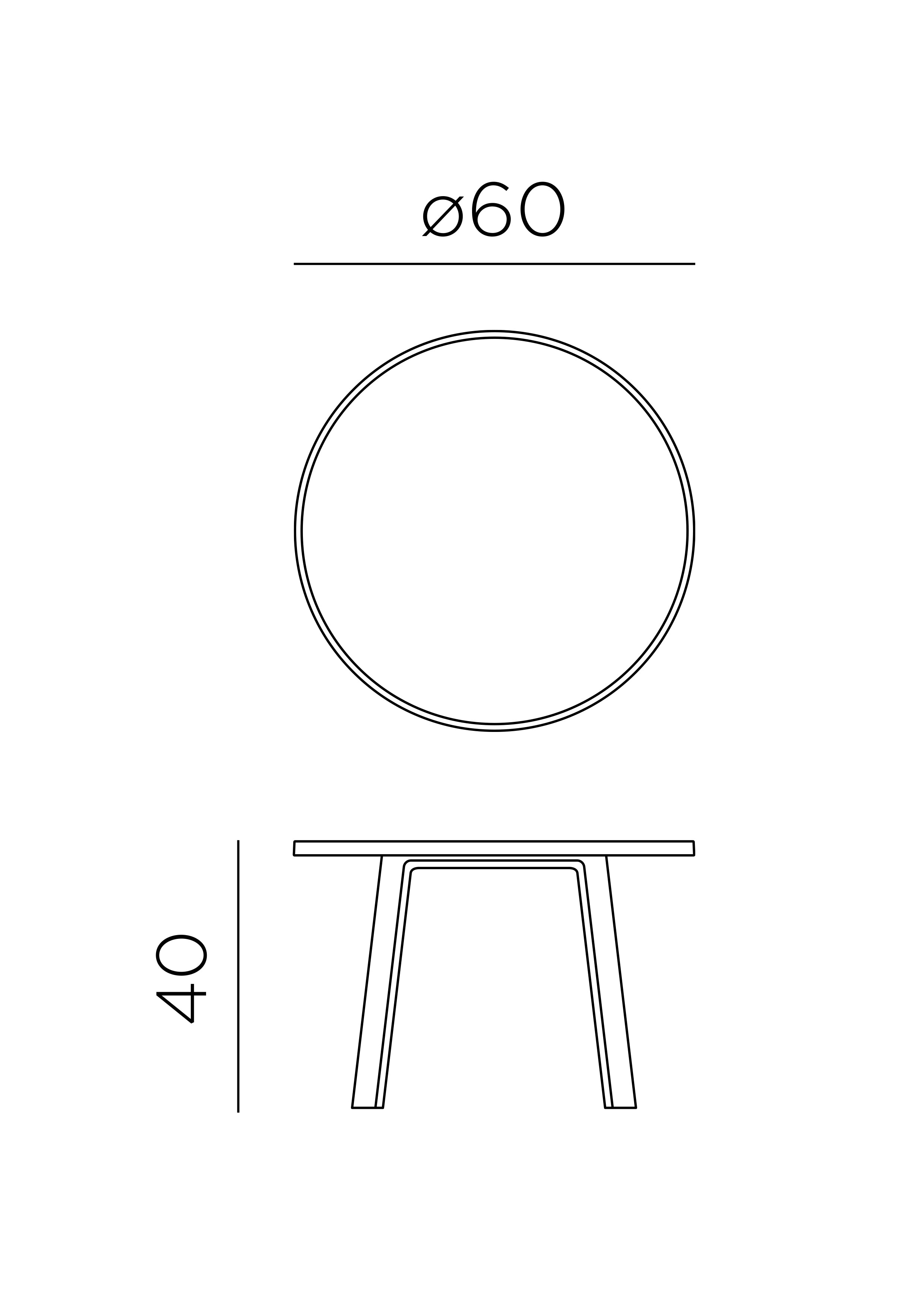 NARDI MAXIMO 60 MAXI kisasztal