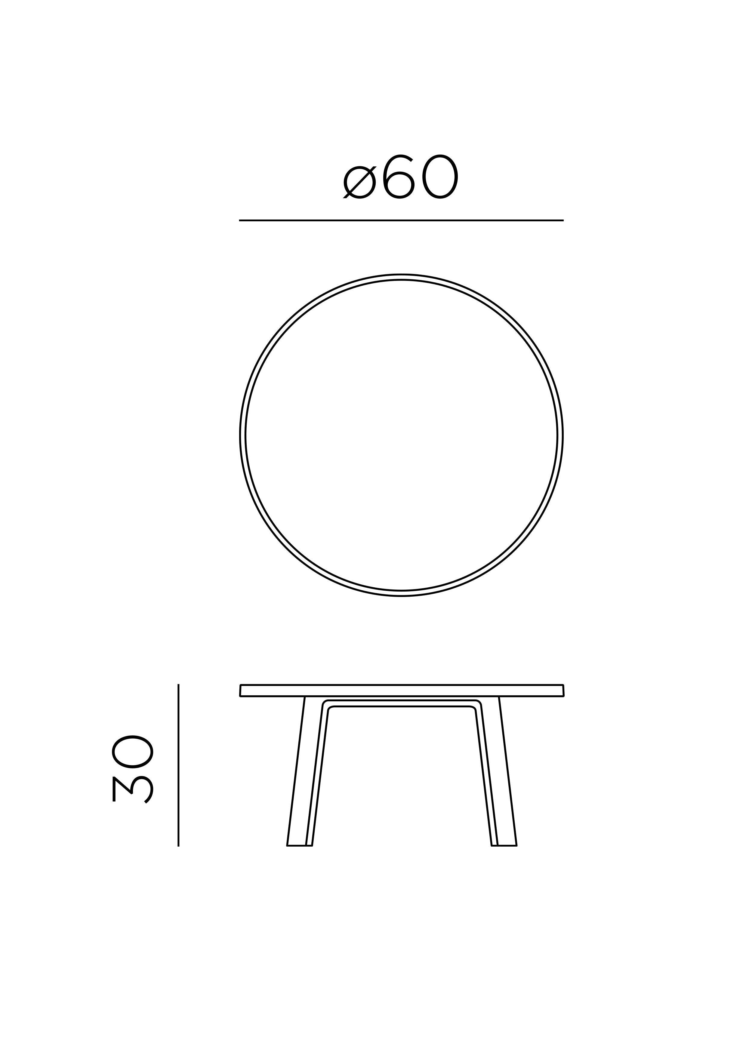 NARDI MAXIMO 60 MINI kisasztal