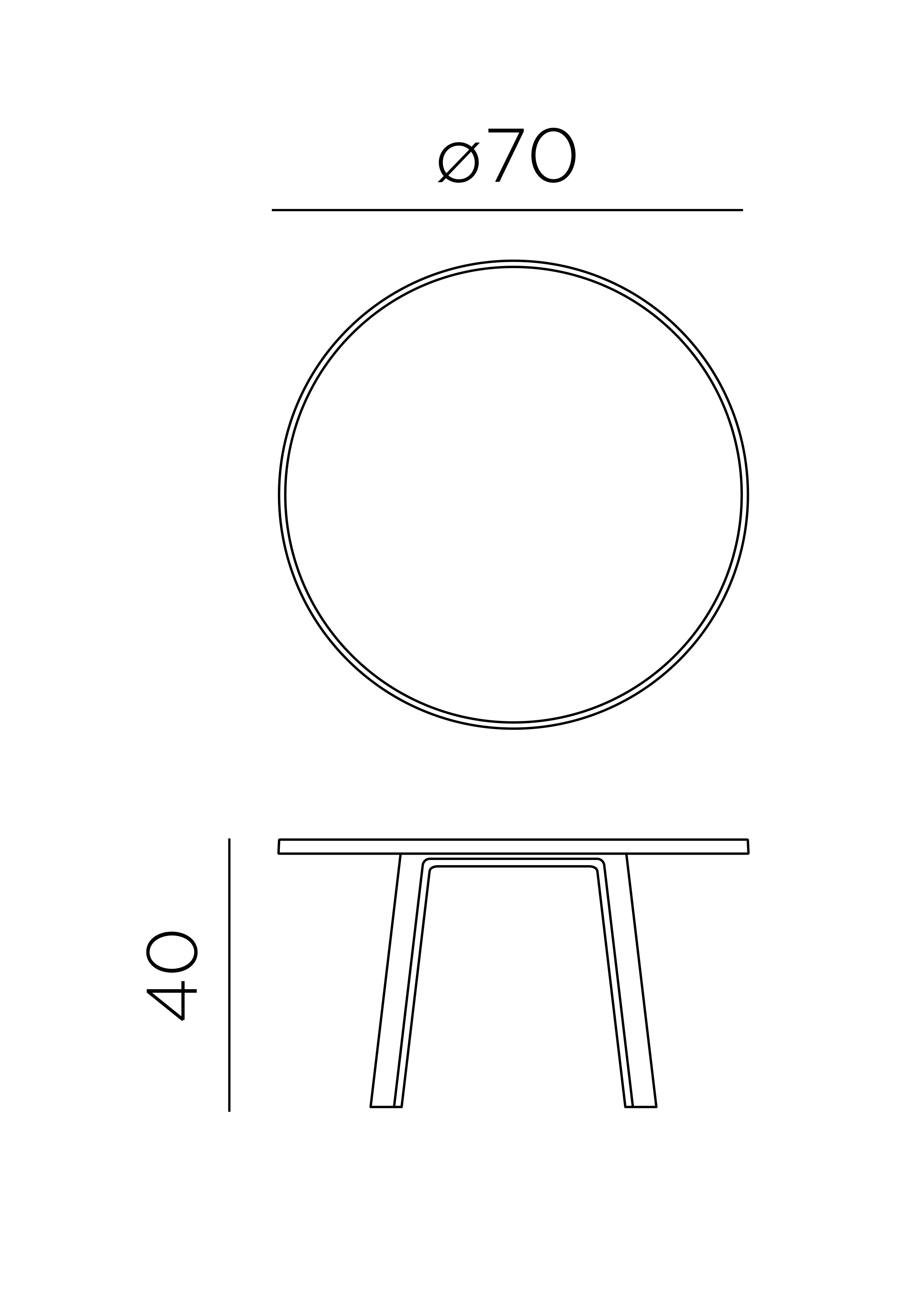 NARDI MAXIMO 70 MAXI kisasztal