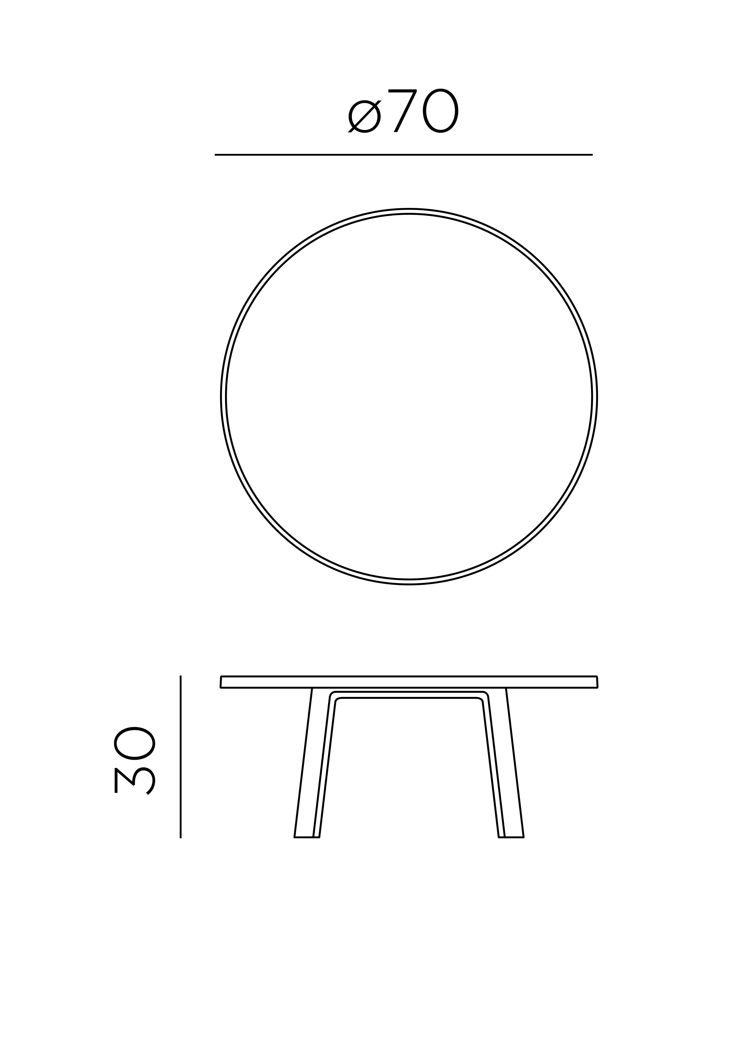 NARDI MAXIMO 70 MINI kisasztal