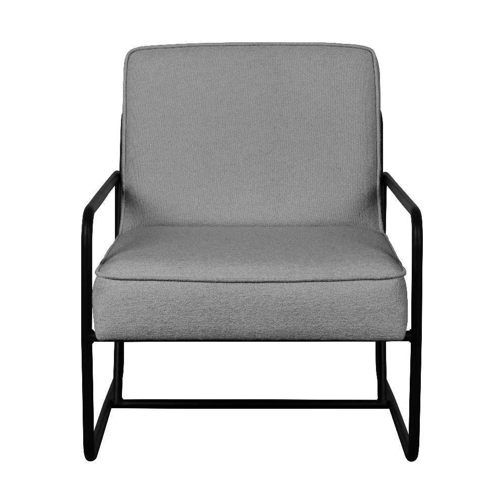 PAKOTKUARA fotel boucle világos szürke