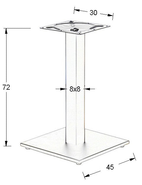Acél asztalláb SH-2011-2