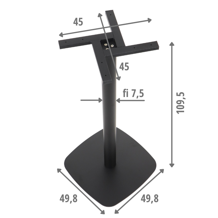 Acél design bárasztal-láb SH-3050-3/H/B