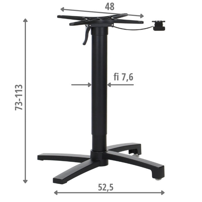 Alumínium asztalláb SH-C06/B