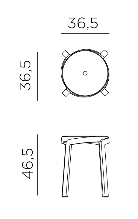 NARDI STACK MINI bárszék