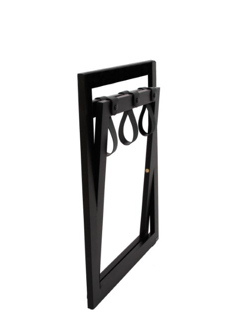 COMPACT tömörfa bőröndtartó háttámlával