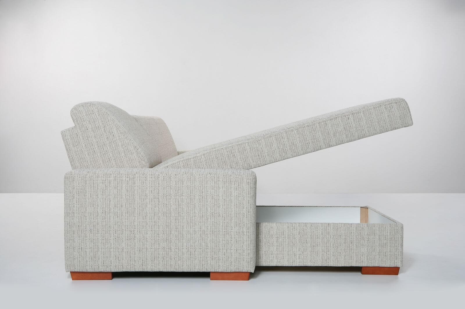 NINA L-alakú fémmechanikás kanapéágy