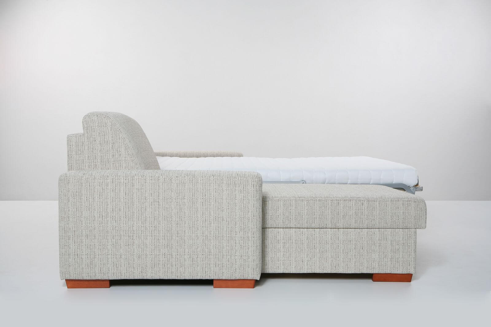 NINA L-alakú fémmechanikás kanapéágy